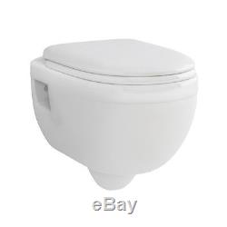 GROHE Rapid SL 0.82m Toilet Frame 38773 + Wall Hung Toilet Pan & SC Seat Pack