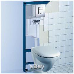 GROHE Rapid SL 0.98m 3 in 1 Set Concealed Cistern Frame Wall Hung WC Toilet