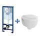 Grohe Rapid Sl 1.13m Toilet Frame 38860 + Wall Hung Toilet Pan & Sc Seat Pack