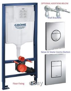 GROHE Rapid SL 3in1 Wall Hung WC Toilet Concealed Cistern Frame Dual Flush Plate