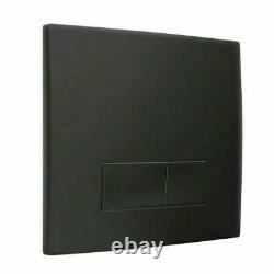 Galaxy Concealed Wc Wall Hung Toilet Cistern Frame With Black Dual Flush Plate