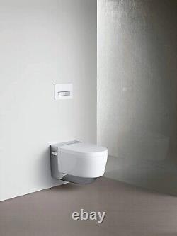 Geberit AquaClean Chrome Mera Classic Wall Hung Shower WC Toilet + Wall Control