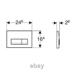 Geberit Duofix 1.12m WC Toilet Frame Delta Cistern & DELTA51 White Flush Plate