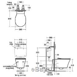 Geberit Duofix Basic Up100 Wc Frame + Ideal Standard Concept Air Toilet Pan Set