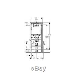 Geberit Duofix Frame 112cm with Delta Cistern and Delta 21 Flush Plate