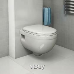 Geberit Duofix Up320 Frame + Pura Bathrooms Ivo Wall Hung Toilet & Seat 6in1 Set