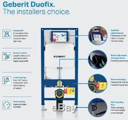 Geberit Duofix Up320 Frame + Villeroy & Boch Subway 2.0 Compact Wall Hung Toilet