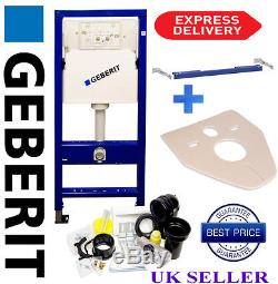 Geberit Duofix WC TOILET FRAME Wall Hung 1.12M WITH WALL BRACKETS And Mat
