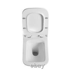 Geberit Duofix Wc Frame + Rimless Wall Hung Toilet Pan With Slim Soft Close Seat