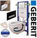 Geberit Duofresh Wall Hung Toilet Frame Wc 1.12m Flush Plate & Wall Brackets