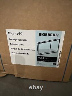 Geberit Sigma 60 Actuator Flush Plate Brushed Chrome New Boxed