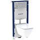 Geberit Smyle Wall Hung Toilet With Sigma Concealed Cistern And Flush Plate