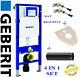 Geberit Up320 Duofix 1.12m Wc Toilet Frame Straight Pipe Wall Brackets & Mat