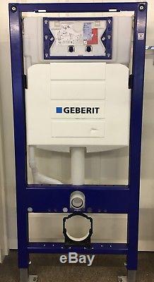 Geberit UP320 wall hung toilet frame, Laufen pan+flushplate+brackets+mat+valve