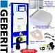 Geberit Up320 Wc Wall Hung Toilet Frame + Pan + Flushplate + Brackets + Mat