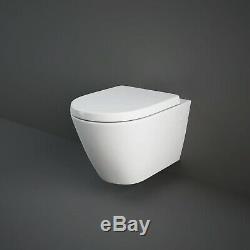 Geberit Up100 Cistern Frame Delta 50 + Rak Ceramics Resort Wall Hung Toilet Pan