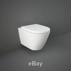 Geberit Up100 Frame + Essential Rimless Wall Hung Toilet Pan & Soft Close Seat