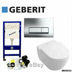 Geberit Up100 Wc Frame+delta 51 Plate+villeroy&boch Subway Toilet+soft Clos Seat