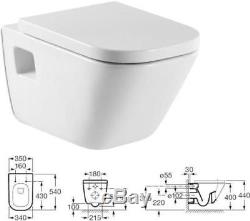 Geberit Up100 Wc Toilet Frame + Delta 21 Plate +roca Gap Wall Hung Toilet +seat