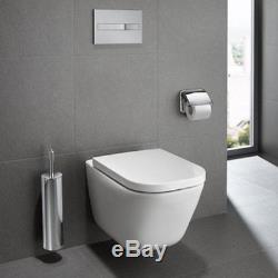 Geberit Up320 Sigma Frame+ Roca Gap Rimless Wall Hung Toilet Pan Soft Close Seat