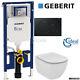 Geberit Up720 +ideal Standard Wall Hung Wc Tesi Aquablade Toilet +soft Clos Seat