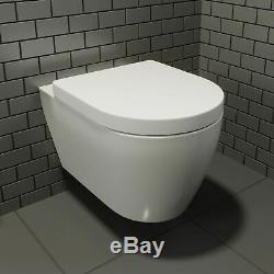 Geberit WC wall hung toilet frame with ceramic pan, chrome plate, brackets & mat