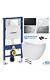 Geberit Rimless Wall Hung Toilet And Cistern 1.12m Chrome Flush Plate