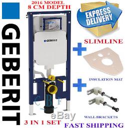 Geberit up720 8cm wc wall hung toilet frame slim cistern for studwall