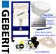 Geberit Wall Hung Toilet Frame Full Set Flushplate, Pan, Brackets, Seat, Mat