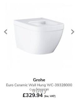 GroheEuro Ceramic Wall Hung WC-39328000