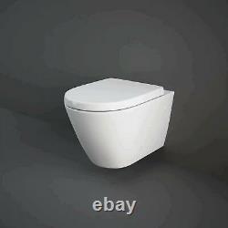 Grohe 0.82m Concealed Cistern Wc Frame Rak Ceramics Rimless Wall Hung Toilet Pan