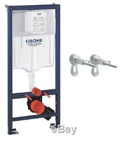 Grohe 38536001 Frame Rapid SL 2 -1 Set for Wall-Hung Toilet, 1.13 m Wall Bracket