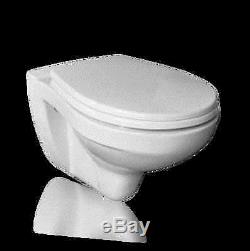 Grohe Concealed Cistern, Frame, Wall Hung Toilet+soft Close Seat+dual Flash Button