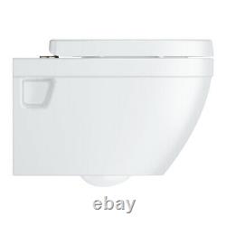 Grohe Concealed Cistern Wc Frame With Grohe Euro Rimless Wall Hung Toilet Pan
