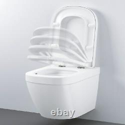 Grohe Euro Rimless Ceramic Compact Wall Hung Toilet with Soft Close Sea 39693000
