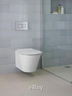 Grohe Frame Ideal Standard Concept Air Aquablade Wall Hung Toilet Pan Soft Close