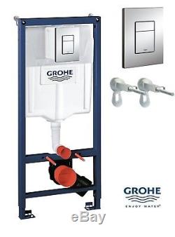 Grohe Rapid SL Cosmo 3 In 1 Wall Hung WC Frame with Cistern & Button 38772001