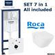 Grohe Rapid Sl 5in1 Wc Toilet Frame And Roca The Gap Wall Hung Toilet With Seat