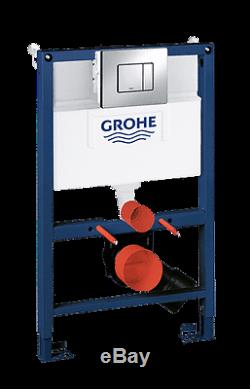 Grohe Rapid Sl 82 Wall Hung Toilet Wc Concealed Cistern Frame 3in1 Set