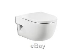 Grohe Rapid Wc Frame + Roca Meridian Wall Hung Toilet Pan With Soft Close Seat