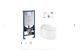 Grohe Sensia Arena Wall Hung Rimless Toilet & Cistern With Soft Close Seat