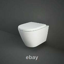 Grohe Sl Wc Frame+ Rak Ceramics Rimless Wall Hung Toilet Pan Soft Close Seat