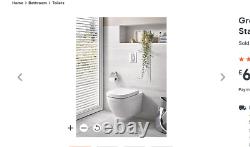 Grohe Solido Contemporary Wall hung Rimless Toilet&Cistern with Soft close seat