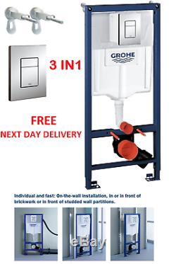 Grohe Toilet frame 3 In1 Pack Wall H Cistern Frame Button 38772001 / 1.13m