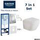 Grohe Wc Frame & Grohe Euro Ceramic Rimless Wall Hung Wc Toilet+soft Close Seat