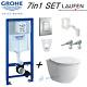 Grohe Wc Frame+laufen Pro Rimless Wall Hung Toilet Pan With Soft Slim Close Seat