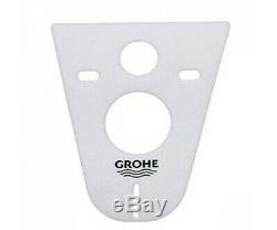 Grohe rapid 7in1 frame, wall hung toilet cistern skate plate & rimless pan wc