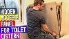 How To Make Hidden Access Panel For Concealed Toilet Cistern Install
