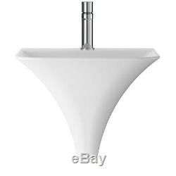Hudson Reed Grace Bathroom Suite Wall Hung Toilet and Basin 460mm 1 Tap Hole