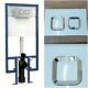Hudson Reed Wall Hung Toilet Frame Dual Flush Concealed Cistern Square White Flu